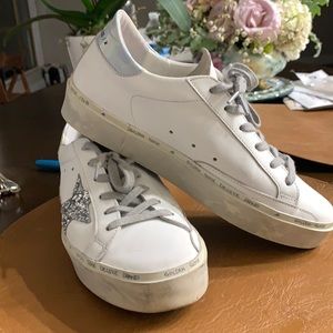 Golden Goose Hi Star Metallic Platform sneakers